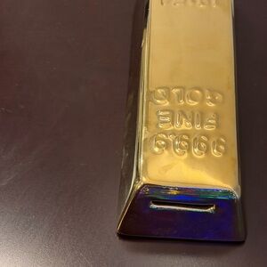 Gold Bar Paperweight & Banker